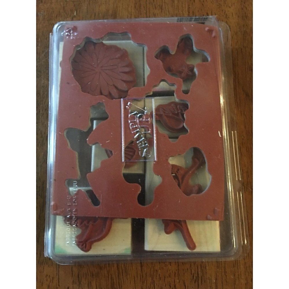 Stampin’ Up Pretty Amazing 6 Rubber Stamps Hummingbird Butterfly Scrapbooking - Picture 2 of 2